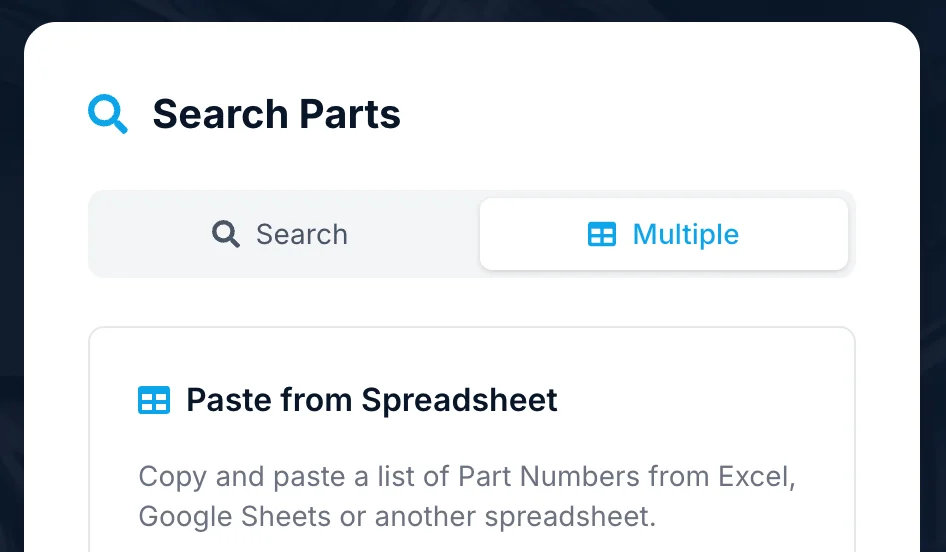To request a quote, simply COPY and PASTE the items from your list.